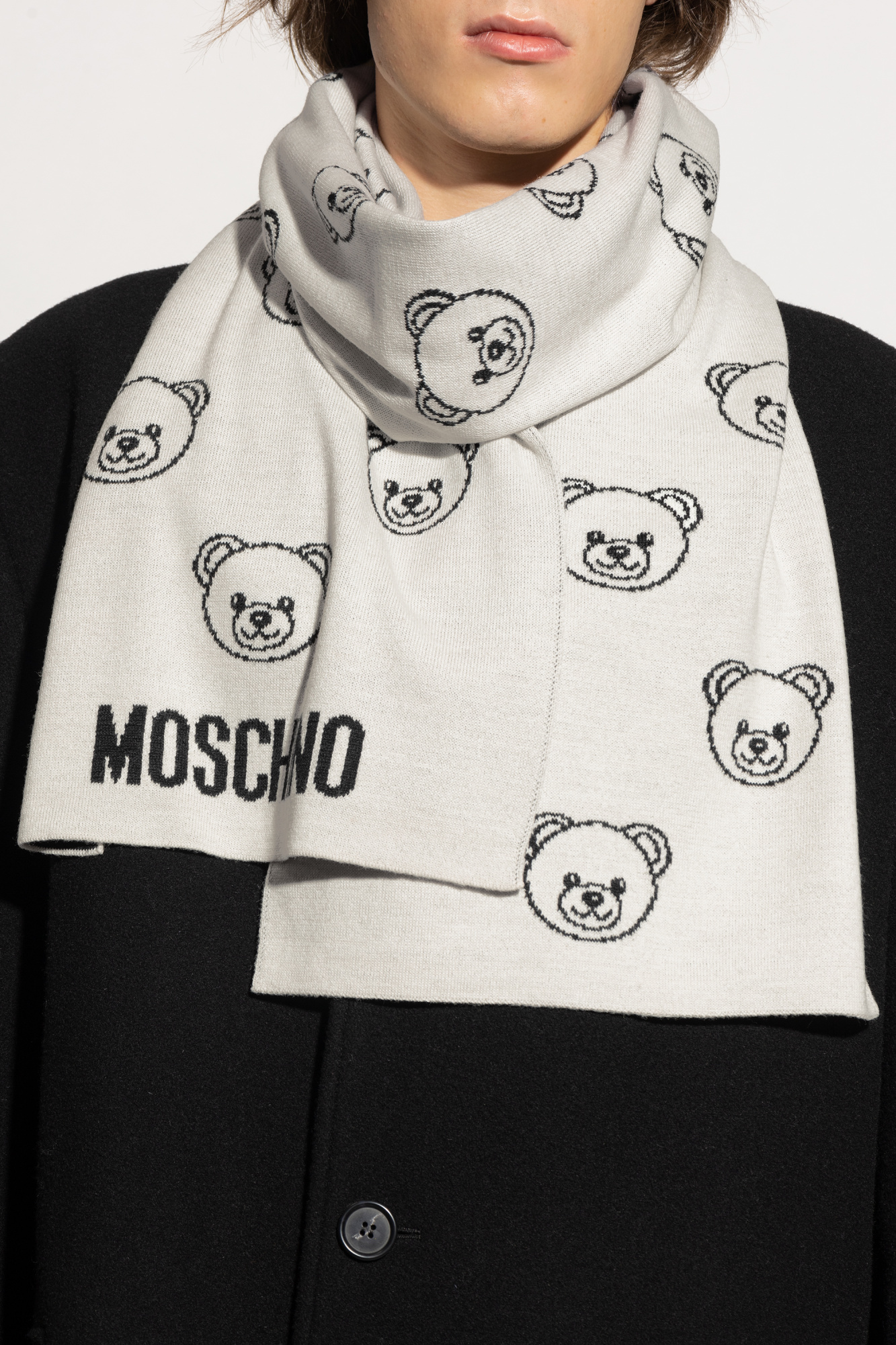 Moschino Scarf with a distinctive teddy bear motif | Men's